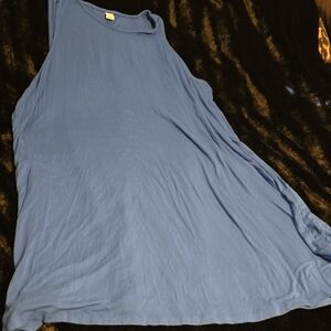 Old Navy Women's Sleeveless Blue Swing Dress
